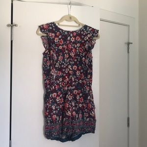 LOFT petite floral romper XSP